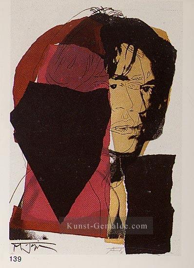 Mick Jagger 2 Andy Warhol Ölgemälde